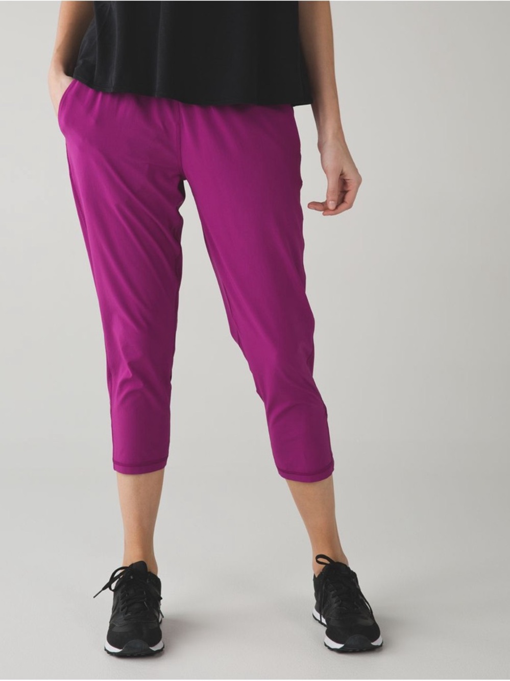 lululemon Tranquil Crop High-Waist Capris in Regal Plum